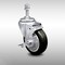 Service Caster 4 Inch SS Black Polyurethane Swivel 3/8 Inch Threaded Stem Caster with Brake SCC SCC-SSTS20S414-PPUB-BLK-TLB-381615 - alternate 1
